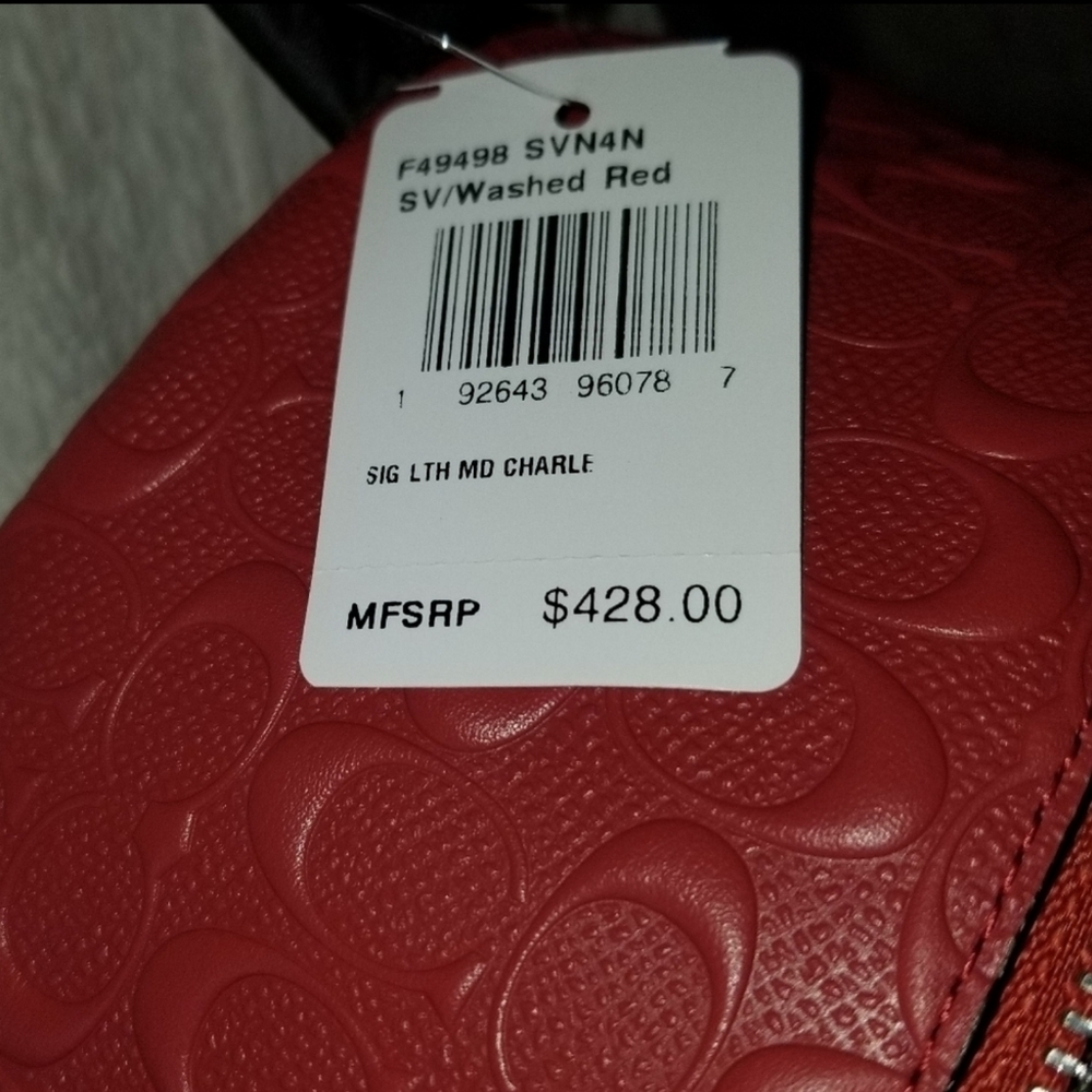 Coach UNISEX BACKPACK SIGNATURE LEATHER DEBOSSED - Picture 10 of 12